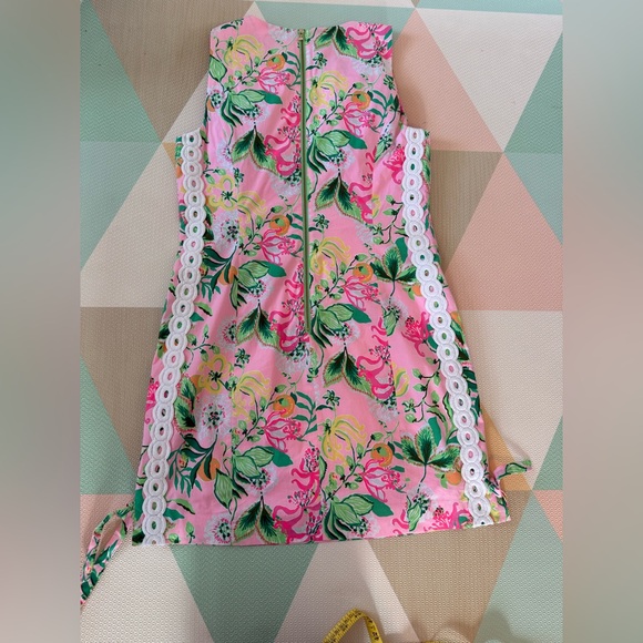 Lilly Pulitzer Mila Pink Floral Sheath Dress Size 10 - Picture 9 of 9